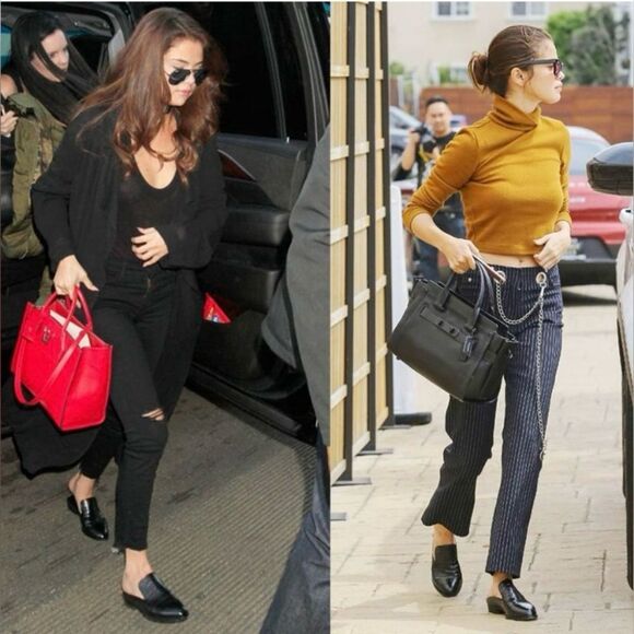 New Robert Clergerie Paris Alice open heel flat Mules loafers black croc EU 36.5 - Picture 3 of 16